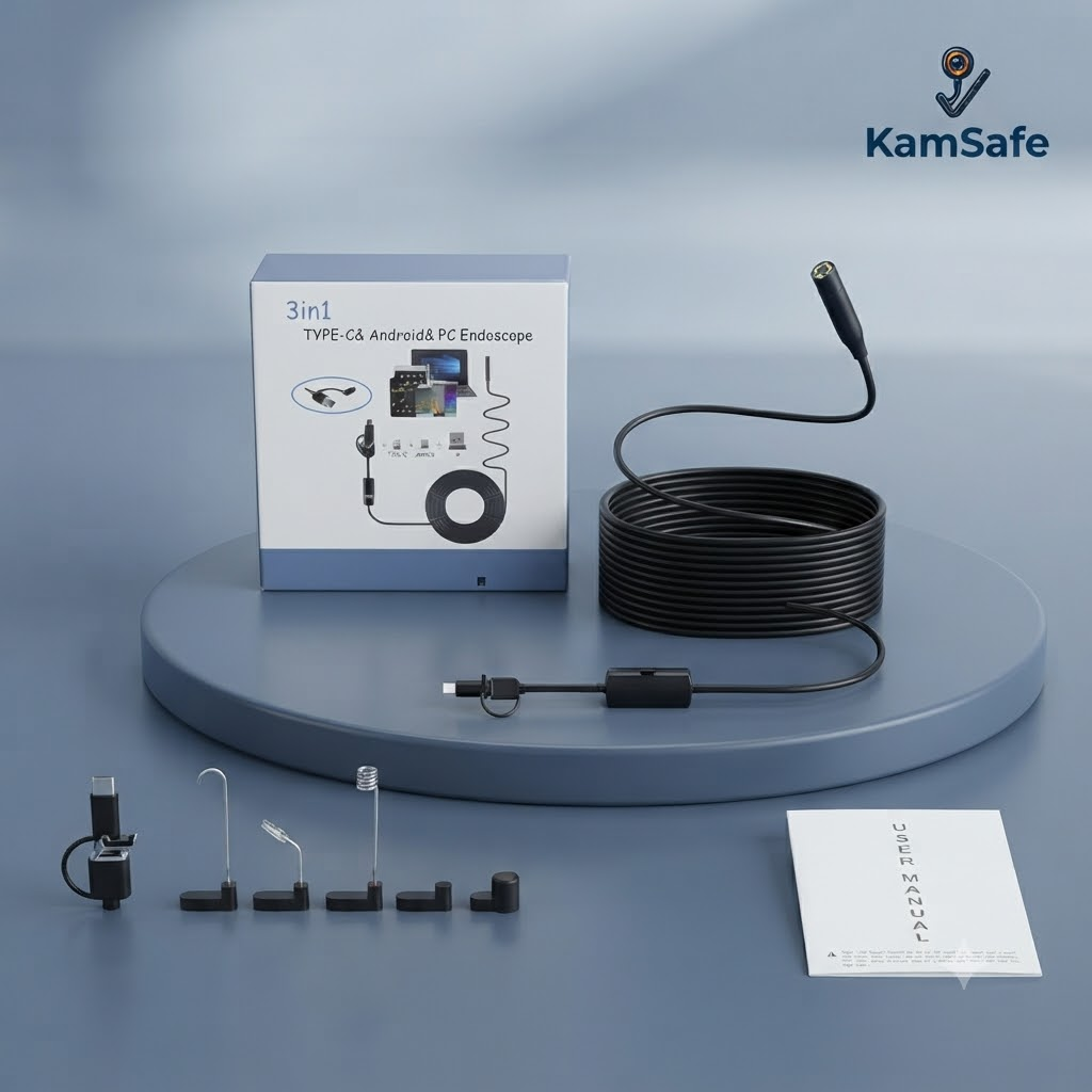 KamSafe – Kamera Endoskopowa 2m z Diodą LED